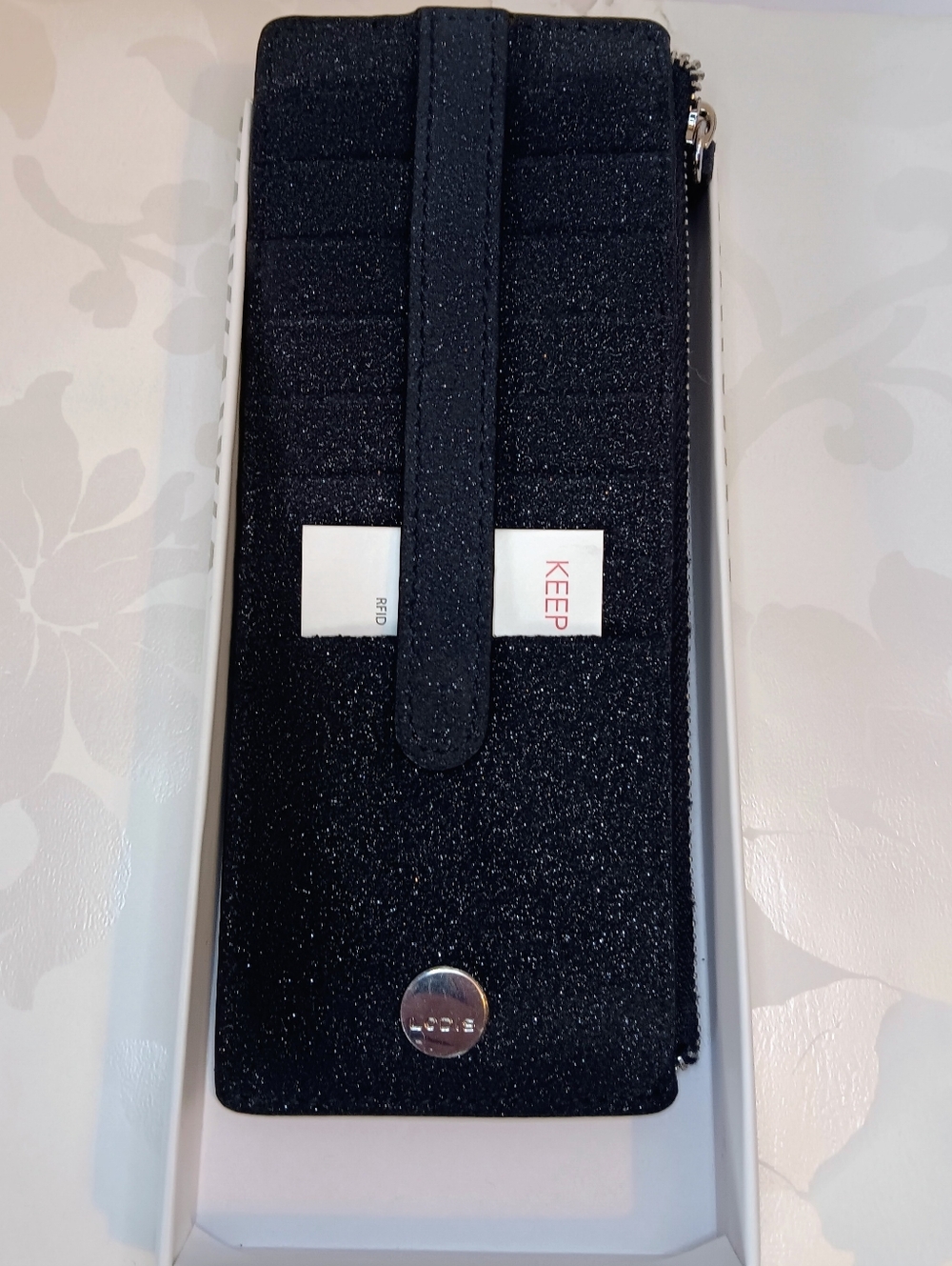 Lodis Glitter Stacker Card Case Wallet - Picture 2 of 6